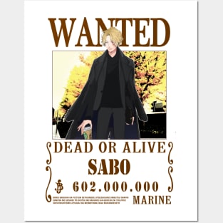 Sabo One Piece Wanted Posters and Art